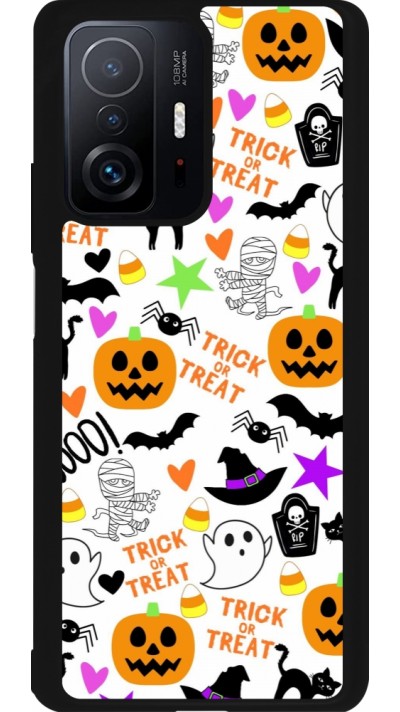 Coque Xiaomi 11T - Silicone rigide noir Halloween 2024 trick or treat