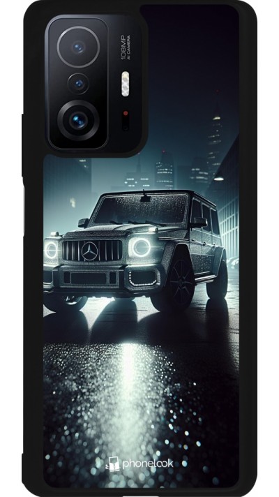 Coque Xiaomi 11T - Silicone rigide noir Mercedes G AMG Night