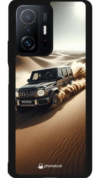 Coque Xiaomi 11T - Silicone rigide noir Mercedes G Drift Desert