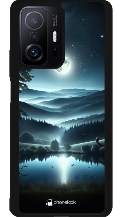 Coque Xiaomi 11T - Silicone rigide noir Night Sky View