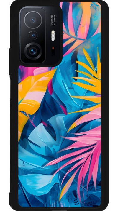 Xiaomi 11T Case Hülle - Silikon schwarz Palms Blue