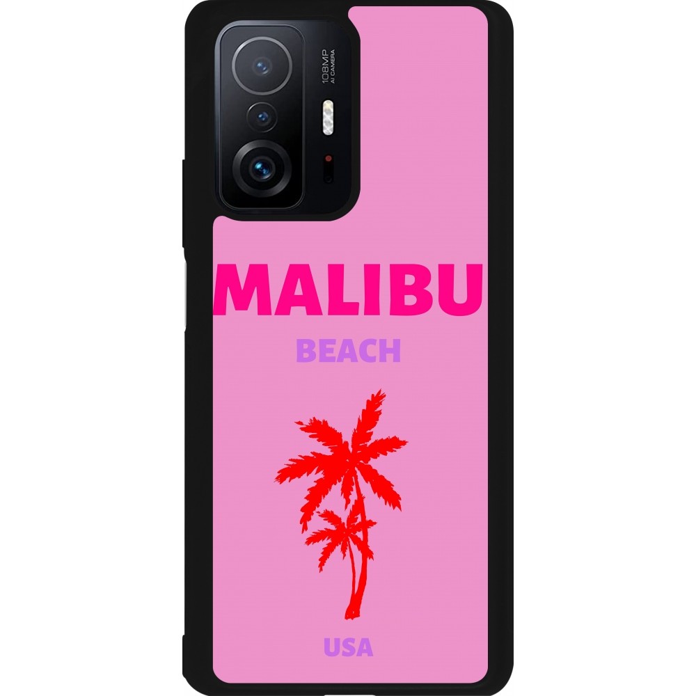 Xiaomi 11T Case Hülle - Silikon schwarz Pop Summer Destination Malibu