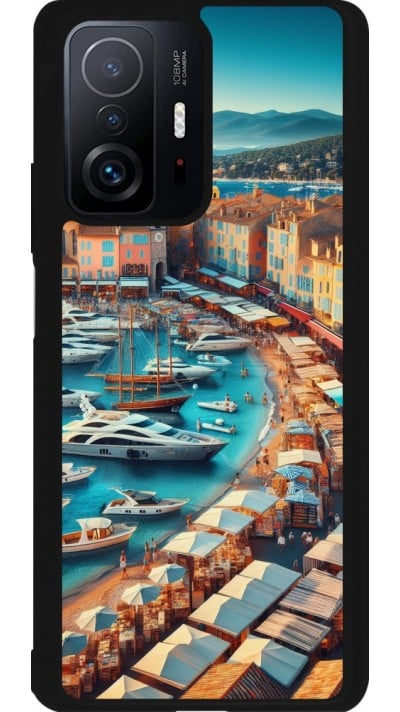 Xiaomi 11T Case Hülle - Silikon schwarz Saint-Tropez Strand