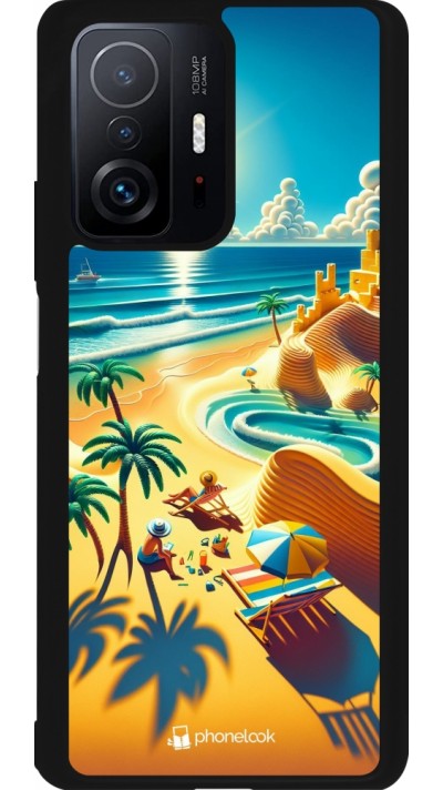 Coque Xiaomi 11T - Silicone rigide noir Sunset Breeze