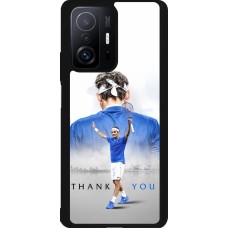 Coque Xiaomi 11T - Silicone rigide noir Thank you Roger