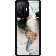 Coque Xiaomi 11T - Silicone rigide noir Travel 01