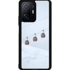 Coque Xiaomi 11T - Silicone rigide noir Winter 22 ski lift