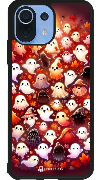 Coque Xiaomi Mi 11 Lite 5G - Silicone rigide noir Fantômes automne mignons