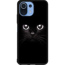 Coque Xiaomi Mi 11 Lite 5G - Silicone rigide noir Cat eyes