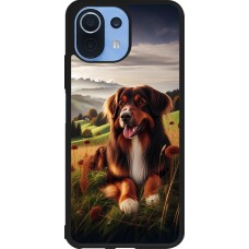 Coque Xiaomi Mi 11 Lite 5G - Silicone rigide noir Chien Campagne Suisse