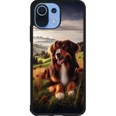 Coque Xiaomi Mi 11 Lite 5G - Silicone rigide noir Chien Campagne Suisse