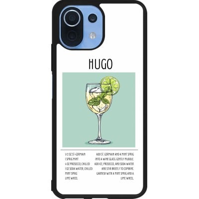 Coque Xiaomi Mi 11 Lite 5G - Silicone rigide noir Cocktail recette Hugo