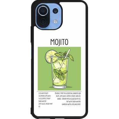 Coque Xiaomi Mi 11 Lite 5G - Silicone rigide noir Cocktail recette Mojito