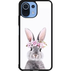 Coque Xiaomi Mi 11 Lite 5G - Silicone rigide noir Easter 2023 flower bunny