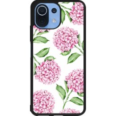 Coque Xiaomi Mi 11 Lite 5G - Silicone rigide noir Easter 2024 pink flowers