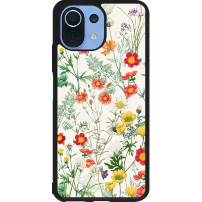 Coque Xiaomi Mi 11 Lite 5G - Silicone rigide noir Flora Botanical Wildlife