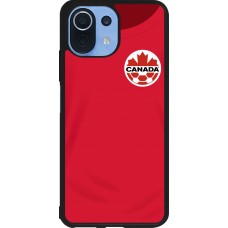 Xiaomi Mi 11 Lite 5G Case Hülle - Silikon schwarz Kanada 2022 personalisierbares Fussballtrikot