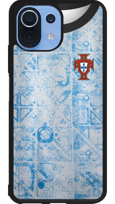 Coque Xiaomi Mi 11 Lite 5G - Silicone rigide noir Maillot de football Portugal Extérieur personnalisable