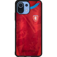 Coque Xiaomi Mi 11 Lite 5G - Silicone rigide noir Maillot de football République Tchèque personnalisable