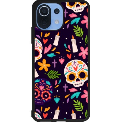 Coque Xiaomi Mi 11 Lite 5G - Silicone rigide noir Halloween 2023 mexican style