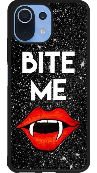 Coque Xiaomi Mi 11 Lite 5G - Silicone rigide noir Halloween 2024 bite me