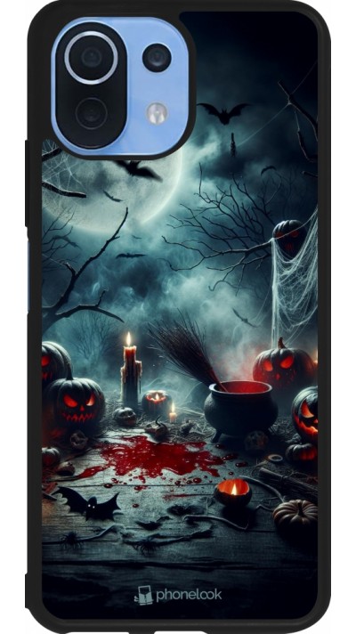 Coque Xiaomi Mi 11 Lite 5G - Silicone rigide noir Halloween 2024 Dark Moon