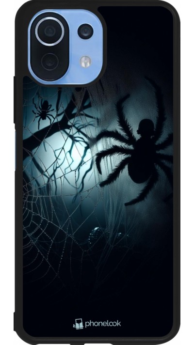 Coque Xiaomi Mi 11 Lite 5G - Silicone rigide noir Halloween 2024 Dark Spider