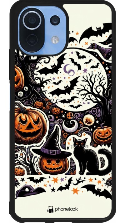 Coque Xiaomi Mi 11 Lite 5G - Silicone rigide noir Halloween 2024 Haunt