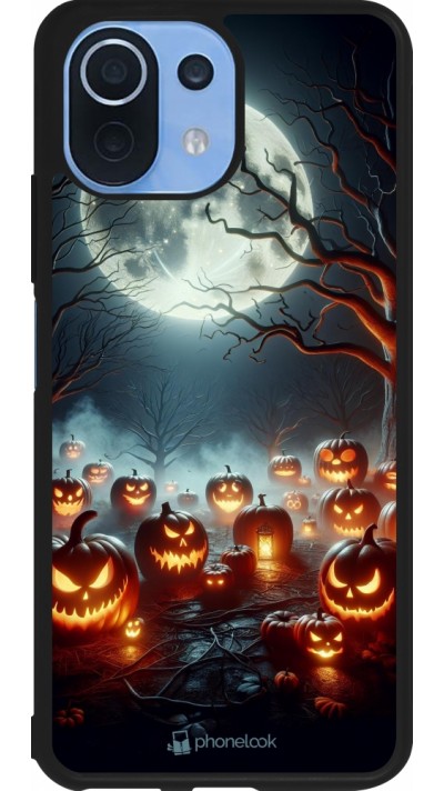 Coque Xiaomi Mi 11 Lite 5G - Silicone rigide noir Halloween 2024 Many Pumpkins