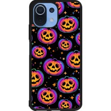 Coque Xiaomi Mi 11 Lite 5G - Silicone rigide noir Halloween 2024 rainbow pumpkins