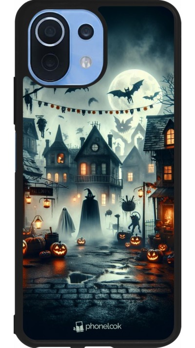 Coque Xiaomi Mi 11 Lite 5G - Silicone rigide noir Halloween Spookville