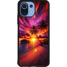 Xiaomi Mi 11 Lite 5G Case Hülle - Silikon schwarz Malediven Abenddämmerung Glückseligkeit