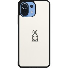 Coque Xiaomi Mi 11 Lite 5G - Silicone rigide noir Minimal bunny cutie