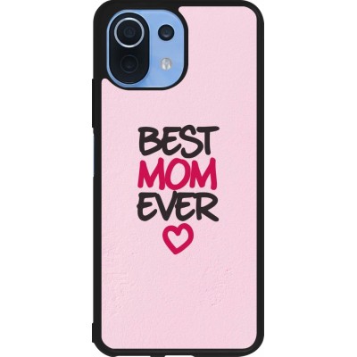 Coque Xiaomi Mi 11 Lite 5G - Silicone rigide noir Mom 2023 best Mom ever pink