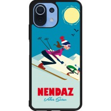 Coque Xiaomi Mi 11 Lite 5G - Silicone rigide noir Nendaz Ski Downhill