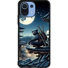 Coque Xiaomi Mi 11 Lite 5G - Silicone rigide noir Ninja sous la lune