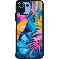 Coque Xiaomi Mi 11 Lite 5G - Silicone rigide noir Palms Blue