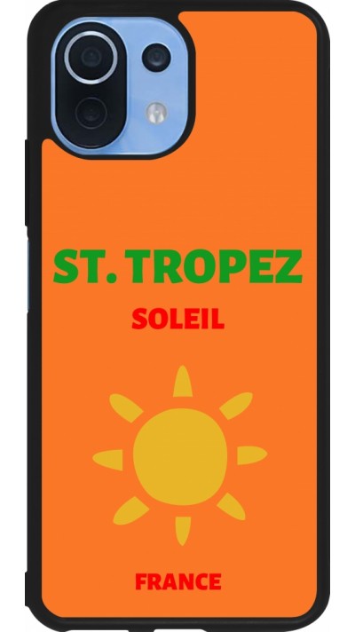 Coque Xiaomi Mi 11 Lite 5G - Silicone rigide noir Pop Summer Destination St-Tropez