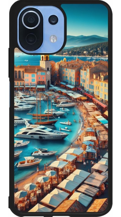 Coque Xiaomi Mi 11 Lite 5G - Silicone rigide noir Saint-Tropez Beach