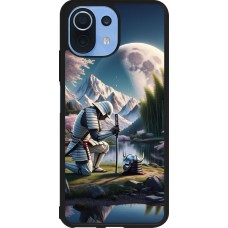 Coque Xiaomi Mi 11 Lite 5G - Silicone rigide noir Samurai Katana Lune