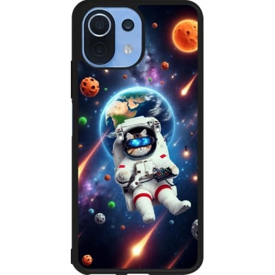 Coque Xiaomi Mi 11 Lite 5G - Silicone rigide noir VR SpaceCat Odyssey