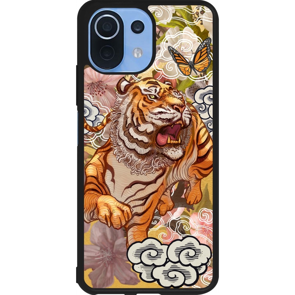 Coque Xiaomi Mi 11 Lite 5G - Silicone rigide noir Spring 23 japanese tiger