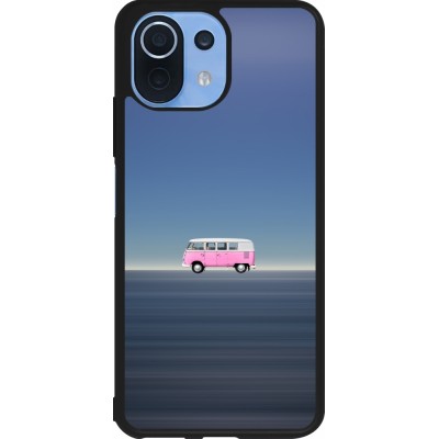 Coque Xiaomi Mi 11 Lite 5G - Silicone rigide noir Spring 23 pink bus