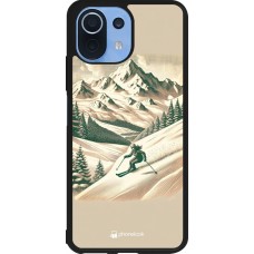 Coque Xiaomi Mi 11 Lite 5G - Silicone rigide noir Vintage Ski Mountain