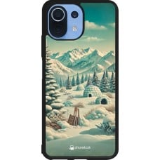 Coque Xiaomi Mi 11 Lite 5G - Silicone rigide noir Vintage Snowy Mountain Igloo