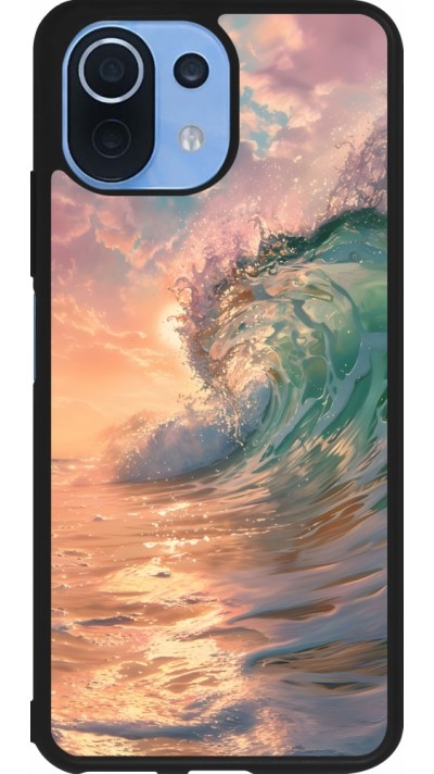 Coque Xiaomi Mi 11 Lite 5G - Silicone rigide noir Wave Sunset