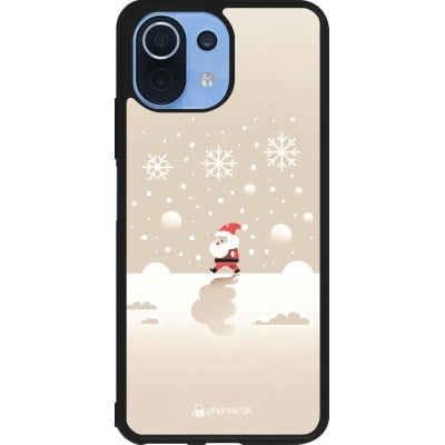 Coque Xiaomi Mi 11 Lite 5G - Silicone rigide noir Noël 2023 Minimalist Santa