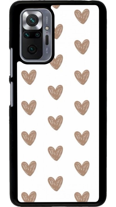 Coque Xiaomi Redmi Note 10 Pro - Autumn 2024 brown hearts