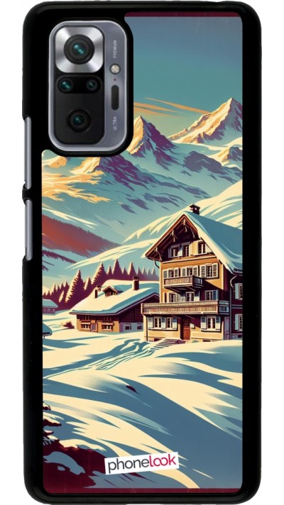 Coque Xiaomi Redmi Note 10 Pro - Chalet montagne enneigée