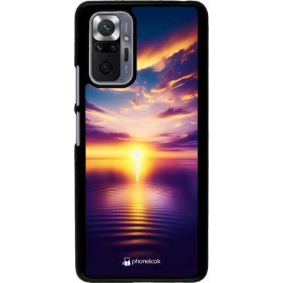 Coque Xiaomi Redmi Note 10 Pro - Coucher soleil jaune violet